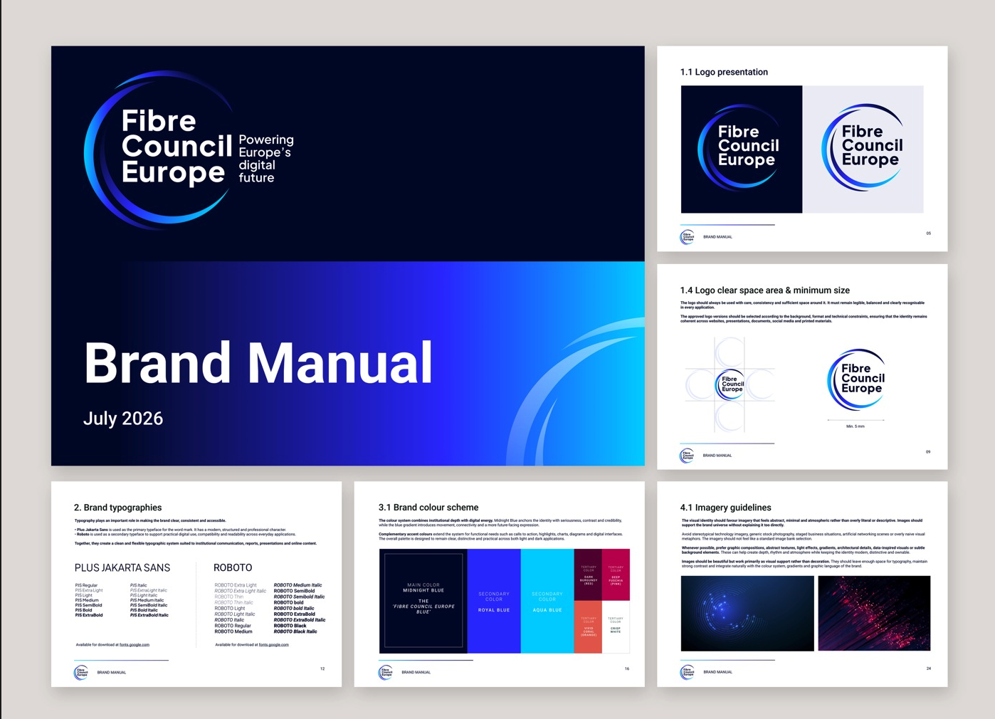 Brand Book Sample Fibre Council Europe
